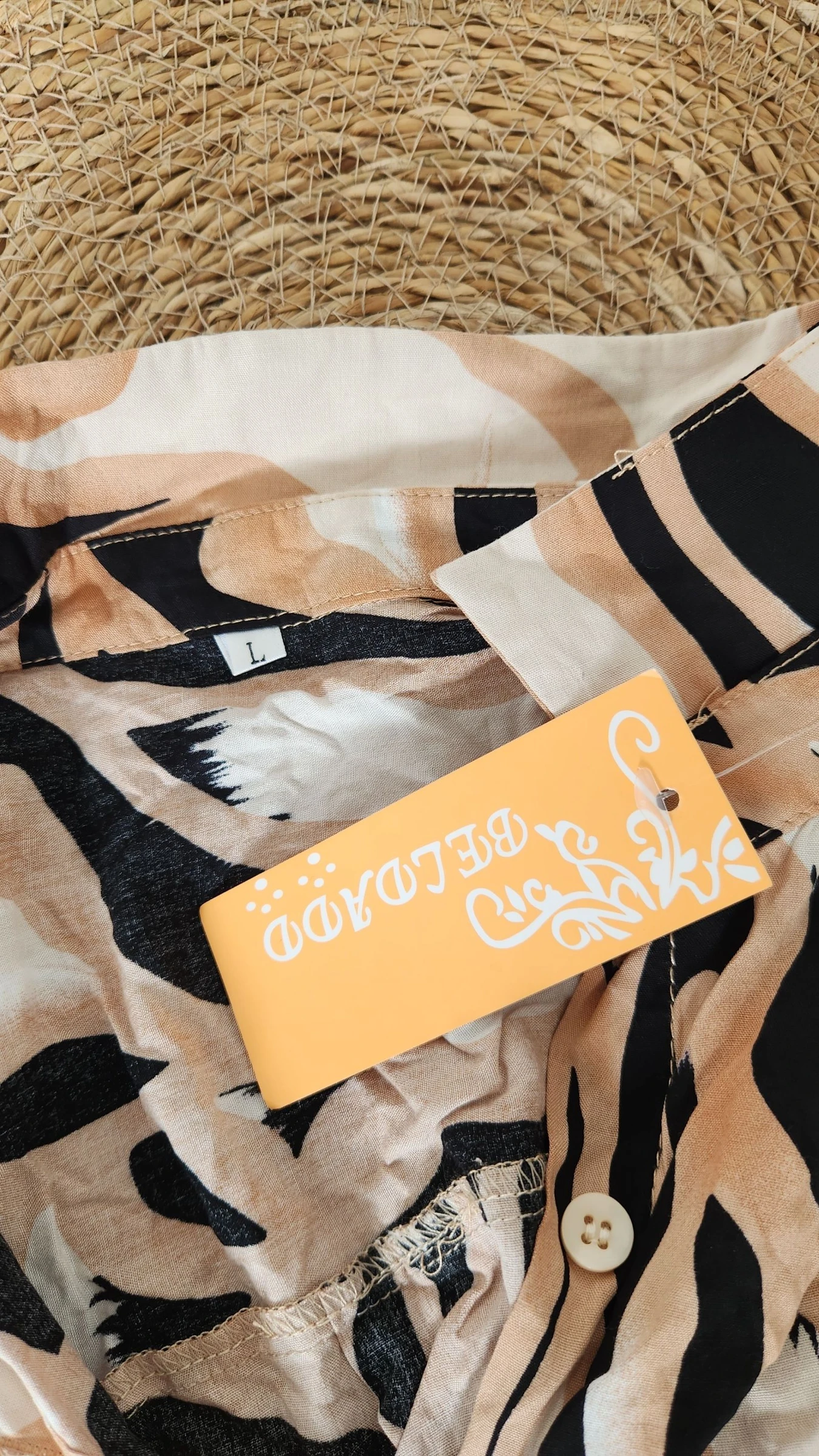 Vloeiend overhemd met bohemien chique print ●Maat L●🌸 Nieuw met label – photo 5